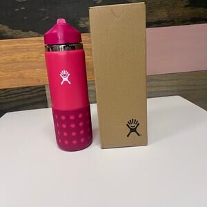 Hydro Flask Kids 20oz Peony Wide Mouth Straw Cap & Boot – New